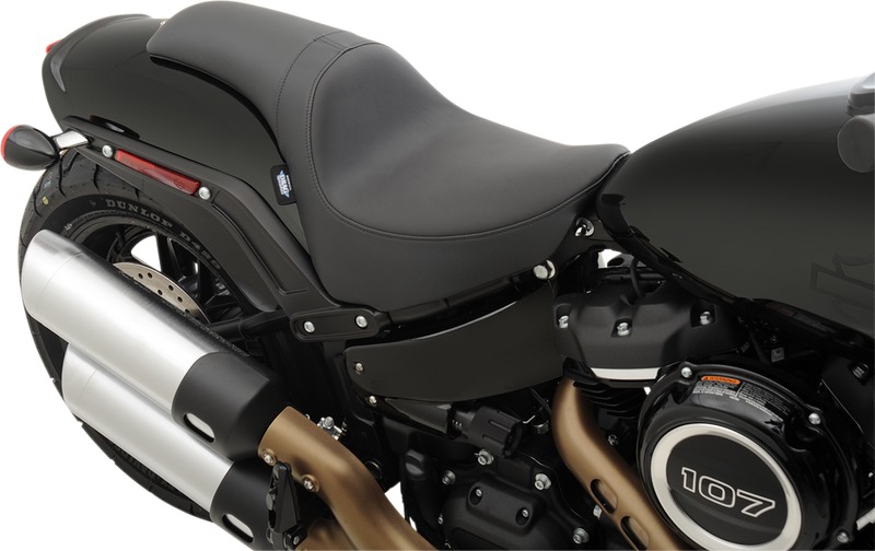 DRAG SPECIALTIES Predator Seat - Black - Solar Leather - FXFB/S '18-'22 0802-1131