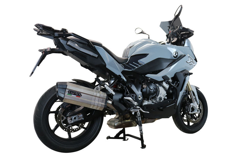 GPR Exhaust for Bmw S1000XR 2020-2023, Sonic Titanium, Slip-on Exhaust Including Removable DB Killer and Link Pipe