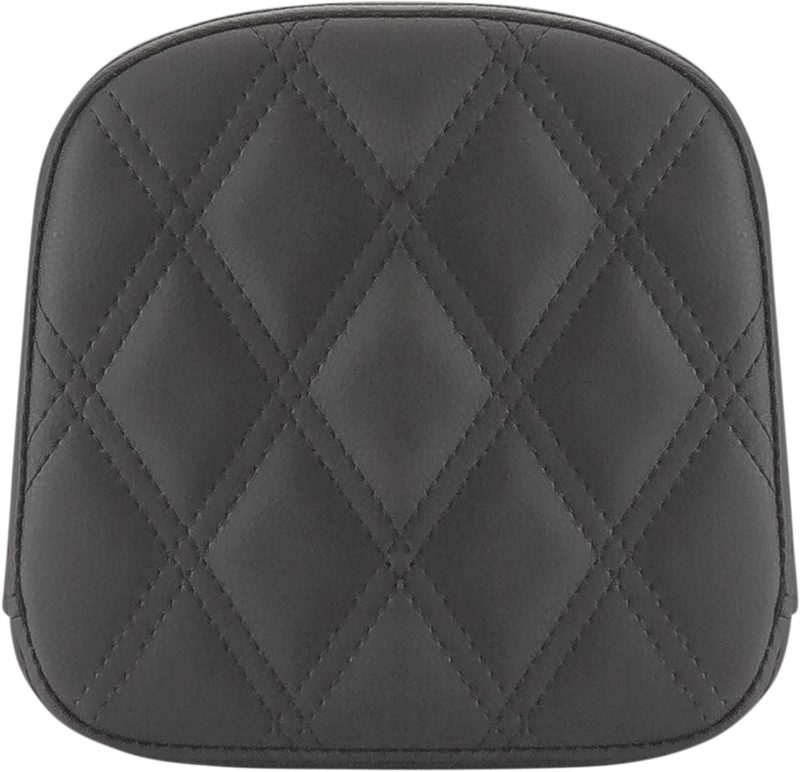 SADDLEMEN Sissy Bar Pad - Lattice Stitched - Black - FL '99-'23 40743