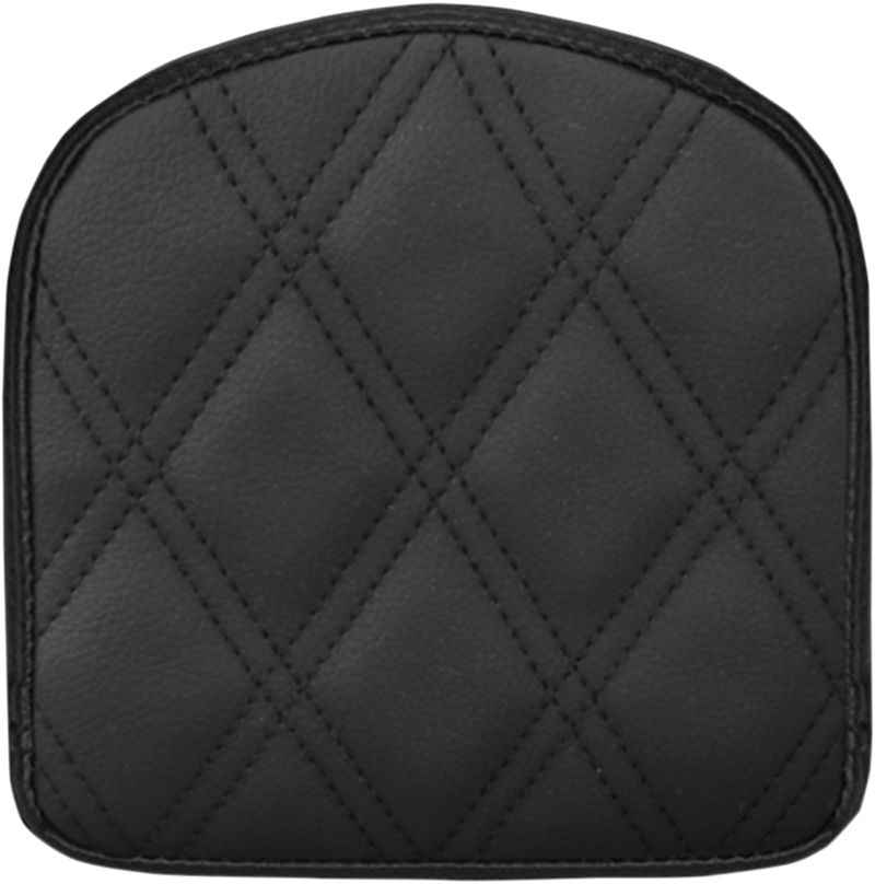 SADDLEMEN Sissy Bar Pad - Lattice Stitched - Black 40843
