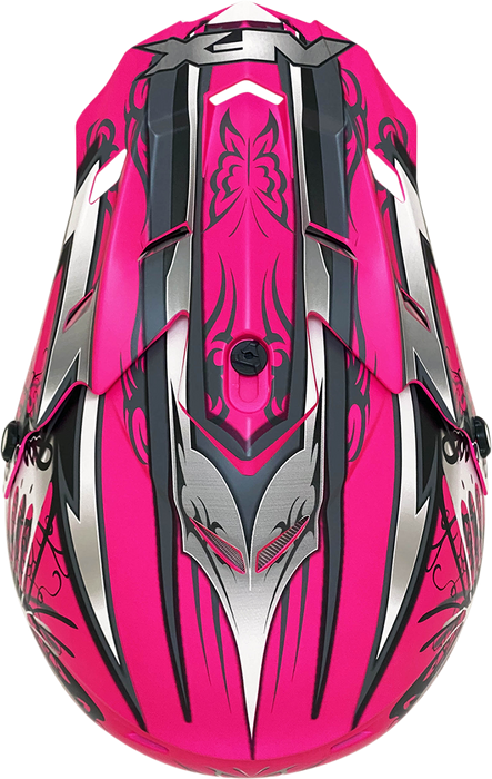 AFX Fx-17 Motorcycle Helmet - Butterfly - Matte Hot Pink - Small 0110-7107