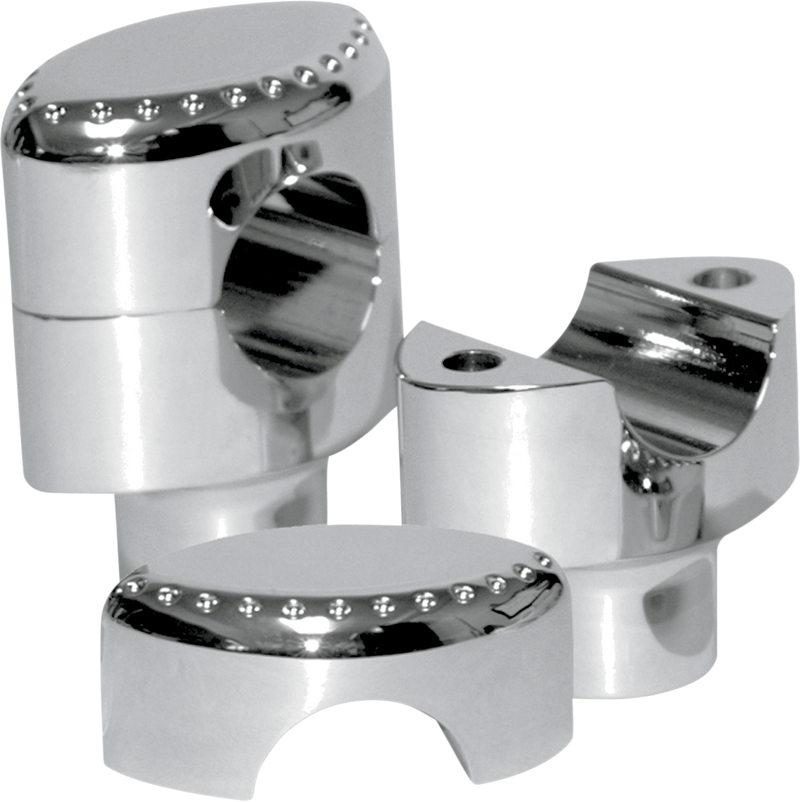 LA CHOPPERS Risers - Drilled - 1-1/2" - Chrome LA-7403-01