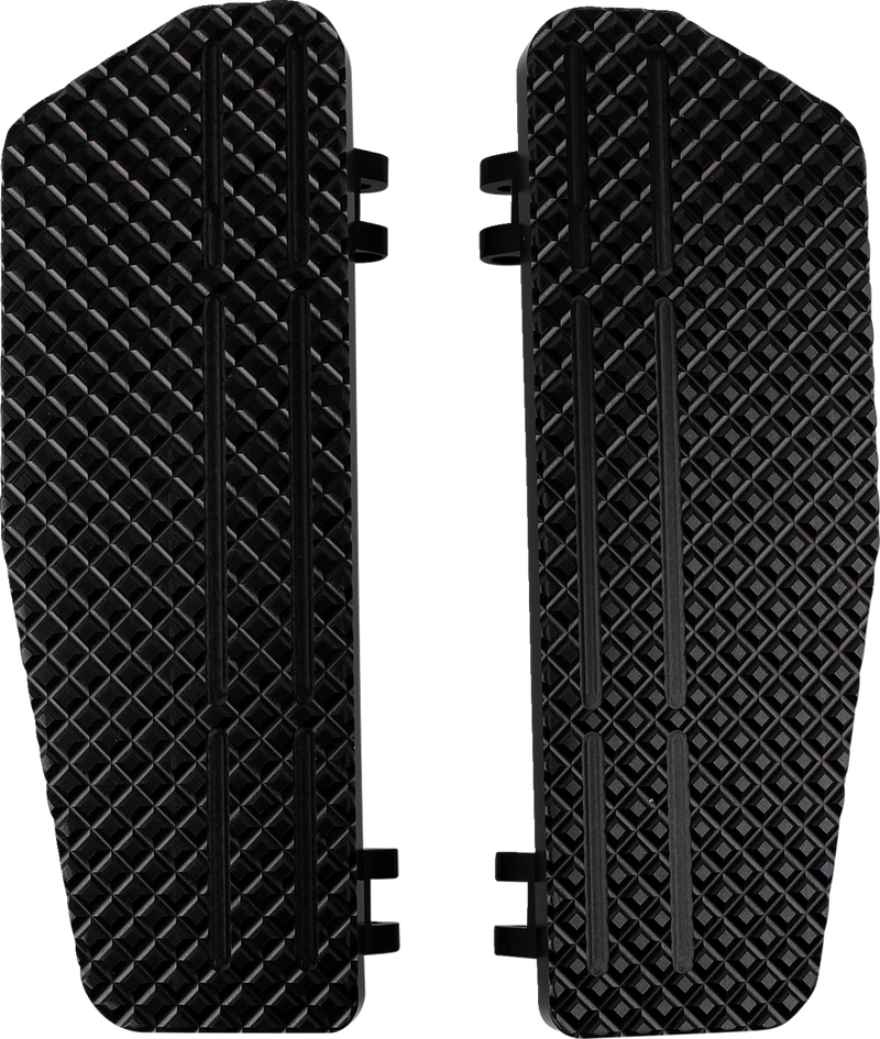 LA CHOPPERS Billet County Floorboards - Black - FL LA-P101-00B