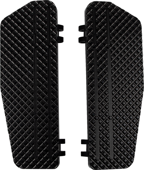 LA CHOPPERS Billet County Floorboards - Black - FL LA-P101-00B