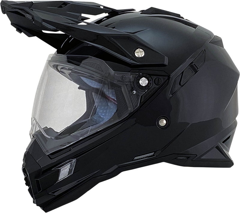 AFX FX-41DS Motorcycle Helmet - Gloss Black - XS 0110-3742