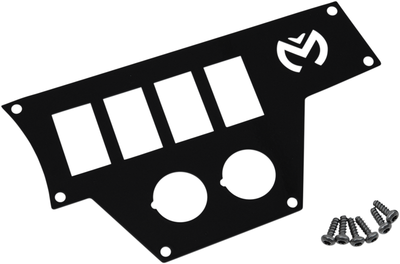 MOOSE UTILITY Dash Plate - Large - Right - Black 100-4370-PU