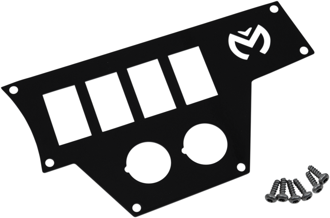 MOOSE UTILITY Dash Plate - Large - Right - Black 100-4370-PU