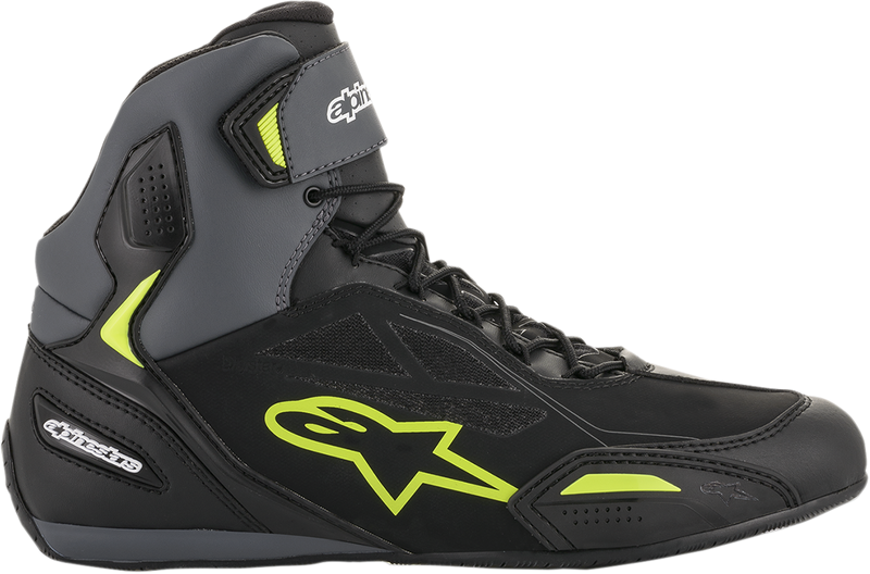 ALPINESTARS Faster-3 Drystar® Shoes - Black/Gray/Yellow - US 9.5 2540719175-9.5