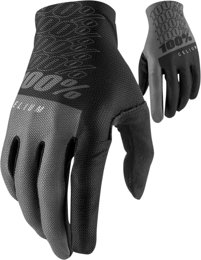 100% Celium Gloves - Black/Gray - 2XL 10007-00004
