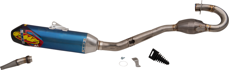 FMF 4.1 RCT Exhaust with MegaBomb - Anodized Titanium KX 450 F/X 2019- 2023  042373 1820-1844
