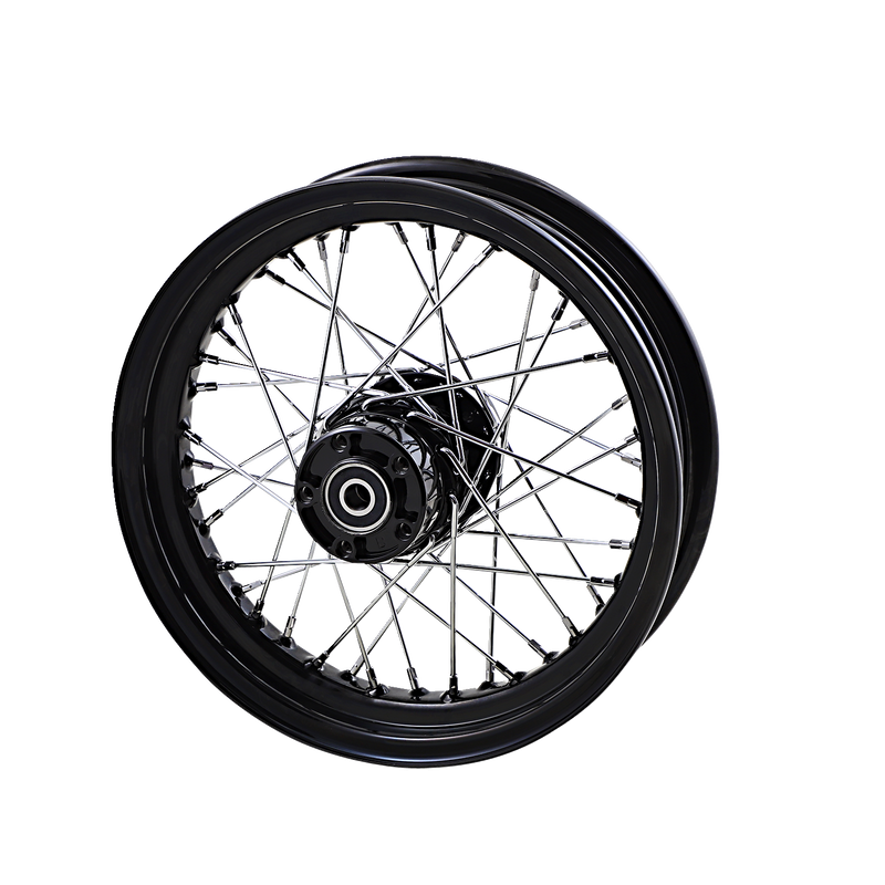 DRAG SPECIALTIES Rear Wheel - Single Disc/No ABS - Black - 16"x3.00" 64370B