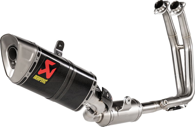 Suzuki GSX-8S 2023-2024, GSX-8R 2024 Exhaust, Akrapovic Racing Full System in Titanium and Carbon Fiber S-S8R1-EEC