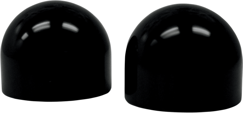 LA CHOPPERS Axle Caps - Black - Dome LA-7810-00B