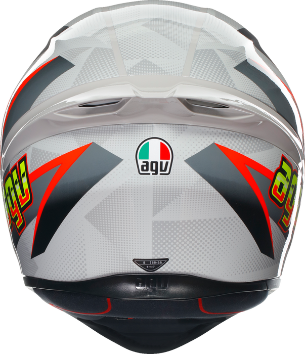 AGV K1 S Motorcycle Helmet - Blipper - Gray/Red - Small 2118394003030S