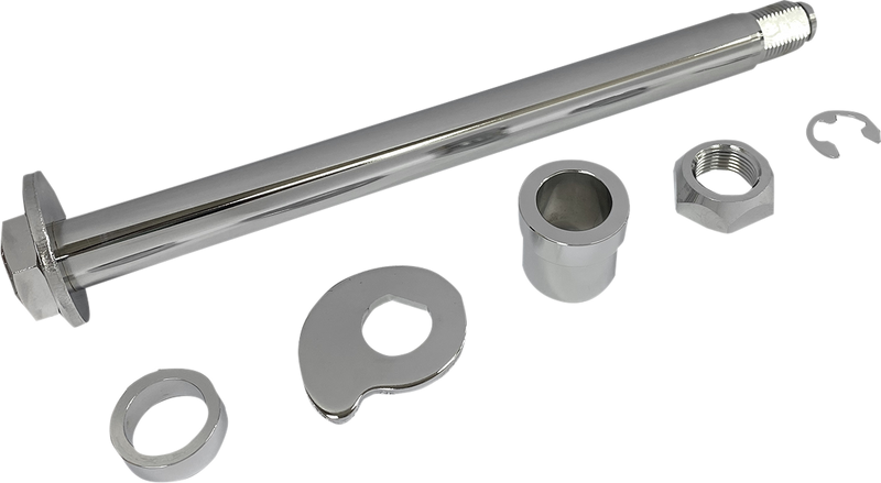 DRAG SPECIALTIES Axle Kit - Rear - Chrome - '02-'07 FLT W16-0349
