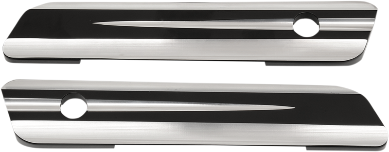 DRAG SPECIALTIES Hinge Covers - Black - FLT '14-'22 S77-0149B