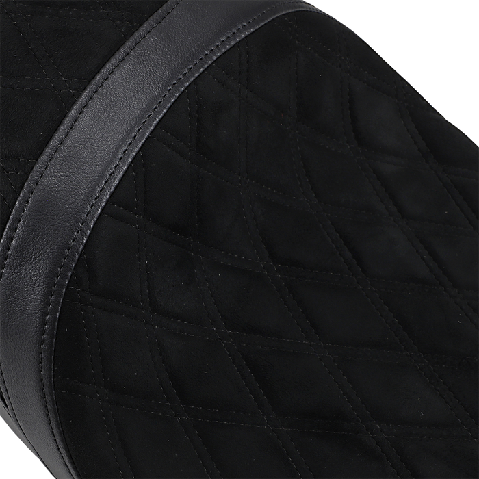 DRAG SPECIALTIES Low Touring Seat - Diamond - Ness Winged Tanks - FL '08-'22 0801-1078