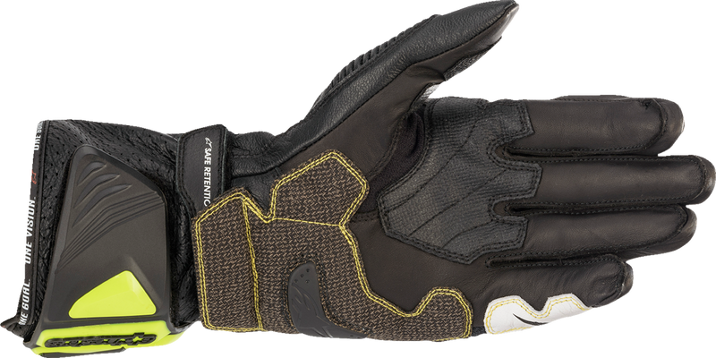 ALPINESTARS GP Tech V2 S Gloves - Black/Fluo Yellow/White/Fluo Red - Small 3556422-1503-S