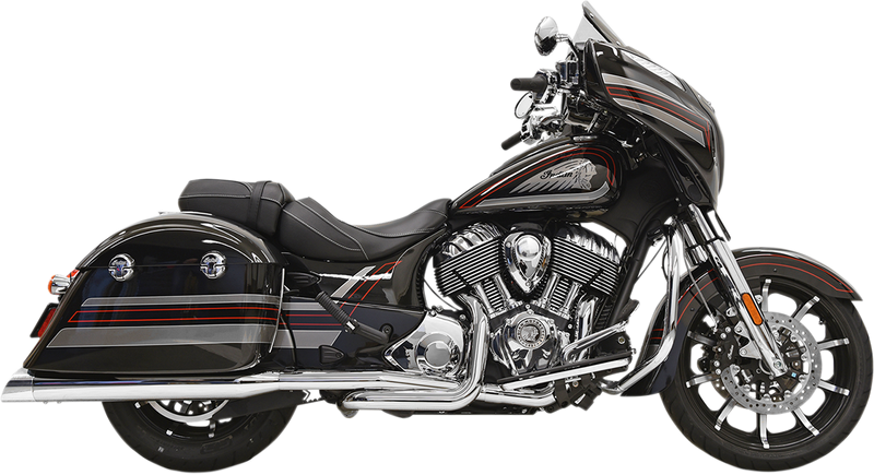 BASSANI XHAUST True Dual Exhaust - Chrome 8C16S
