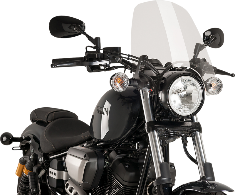 PUIG HI-TECH PARTS Touring Naked New Generation - Clear Windsceen - Yamaha 9438W