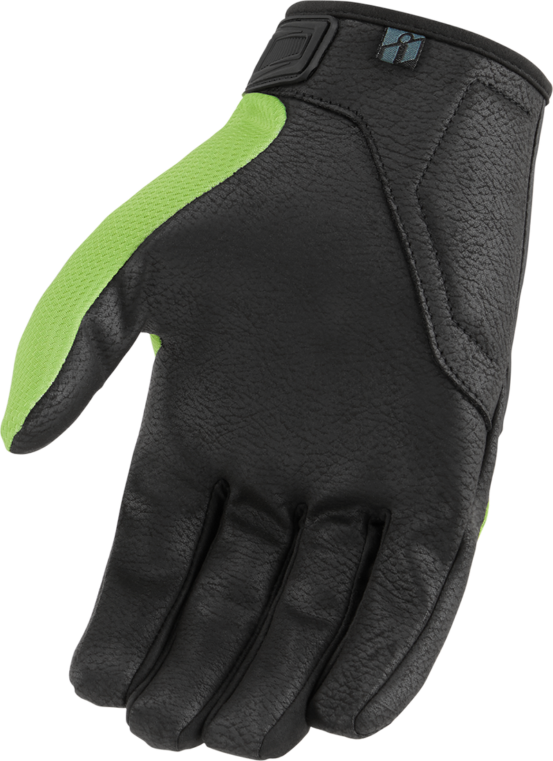 ICON Hooligan™ CE Motorcycle Gloves - Green - XL 3301-4369