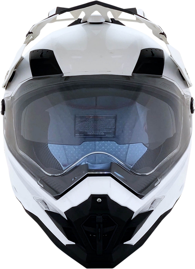 AFX FX-41DS Motorcycle Helmet - Pearl White - Small 0110-3749