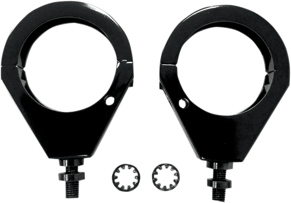 DRAG SPECIALTIES Turn Signal - Clamp - 49mm - Black 76673B