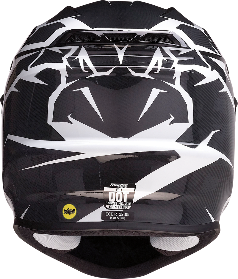 MOOSE RACING F.I. Helmet - Agroid Camo - MIPS® - Gray/Black - Small 0110-7774