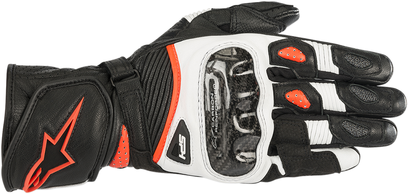 ALPINESTARS Women Stella SP-1 V2 Gloves - Black/White/Fluo Red - Large 3518119-1231-L