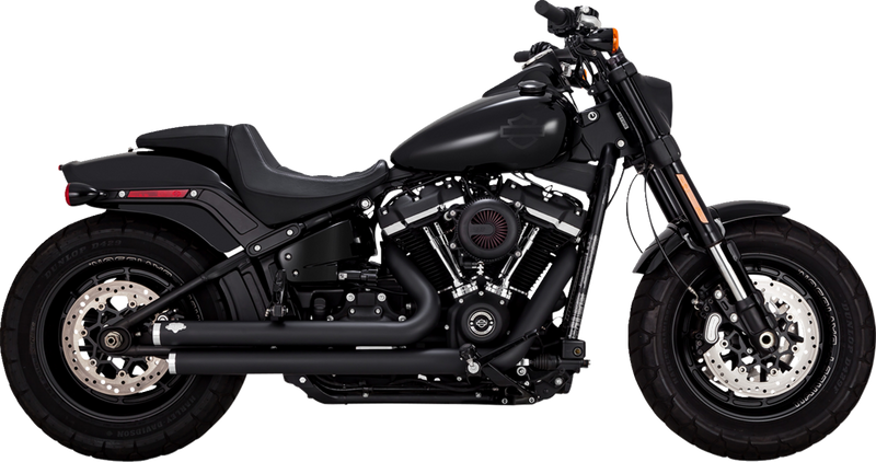 VANCE & HINES Big Shots Staggered Exhaust System - Black 47339