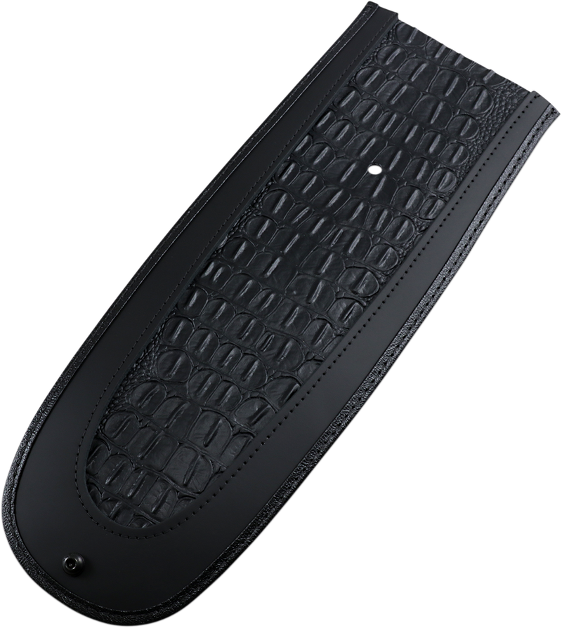 DRAG SPECIALTIES Fender Skin - Embossed Faux Gator Leather Center 1405-0136