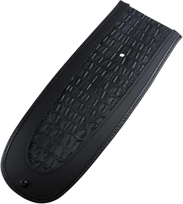 DRAG SPECIALTIES Fender Skin - Embossed Faux Gator Leather Center 1405-0136