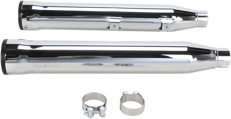 COBRA 3" RPT Mufflers for '07-'17 Softail - Chrome 6053