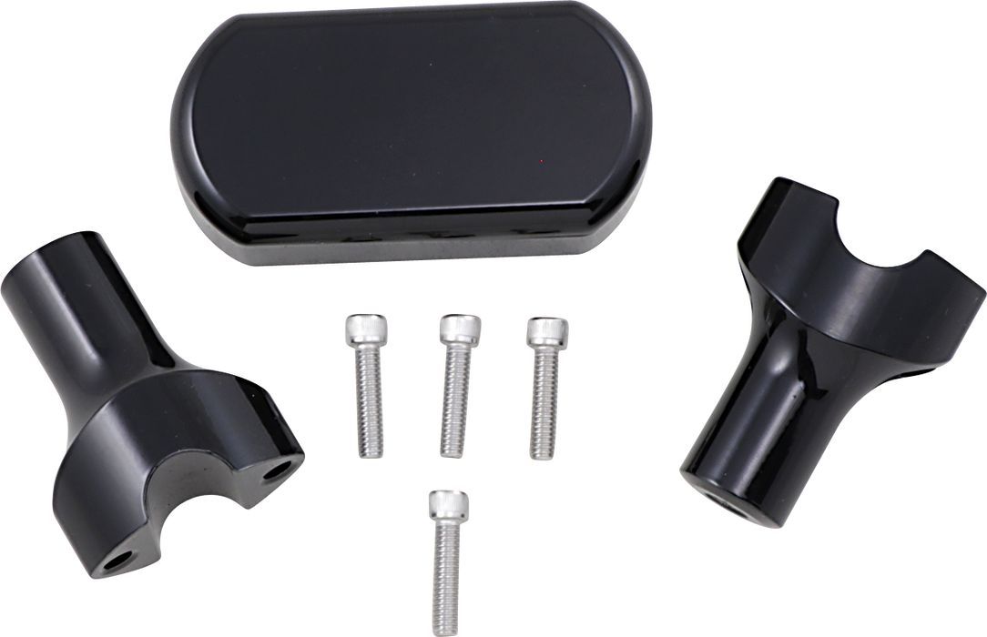 LA CHOPPERS Risers - Solid Top - 3" - Black LA-7442-03B