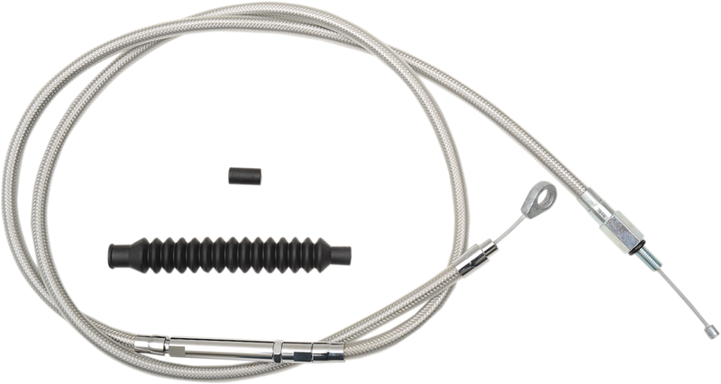 LA CHOPPERS Clutch Cable - 15" - 17" Ape Hanger Handlebars - Stainless Steel LA-8320C16