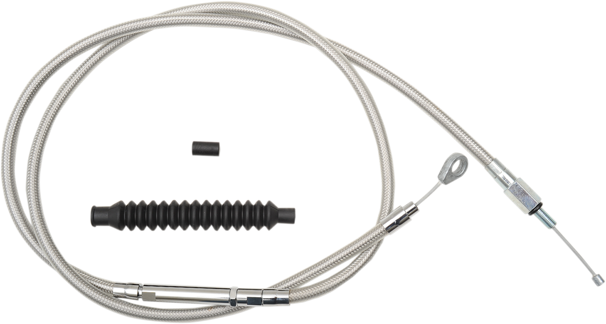 LA CHOPPERS Clutch Cable - 12" - 14" Ape Hanger Handlebars - Stainless Steel LA-8210C13