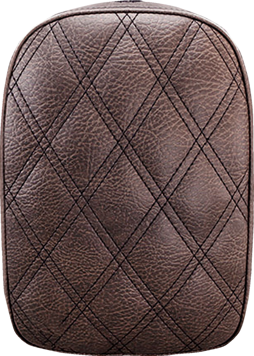 SADDLEMEN Detachable Pillion Pad - Lattice Stitched - Brown SA1026