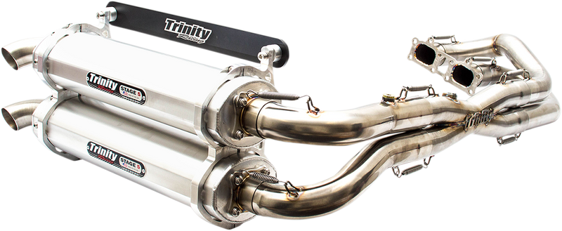 TRINITY RACING Stage 5 Dual Exhaust - Aluminum TR-4119D