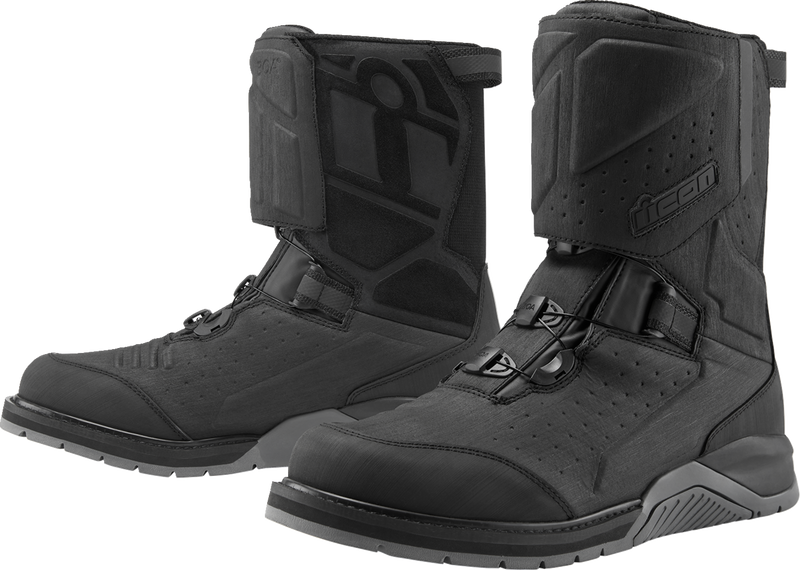 ICON Alcan Waterproof Boots - Black - Size 9 3403-1235