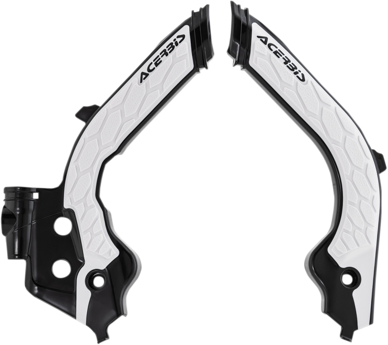 ACERBIS X-Grip Frame Guards - Black/White 2733451007