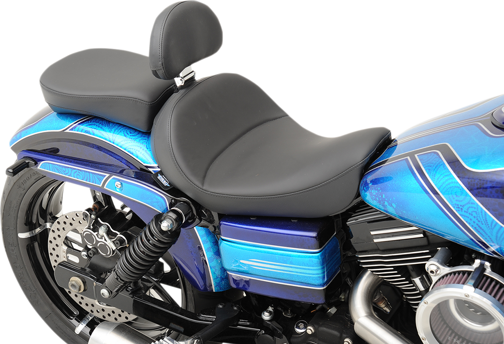 DRAG SPECIALTIES Solo Seat - Mild Stitched - Driver's Backrest - FXD USE P-PADS 08030342,0353 0803-0555