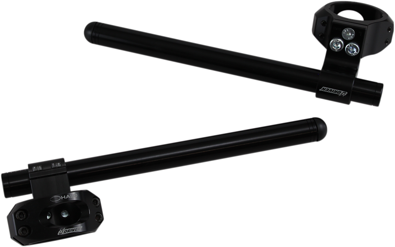 DRIVEN RACING Handlebar - Clip-On - Halo - Riser - 50 mm - Black DHCLOR50BK