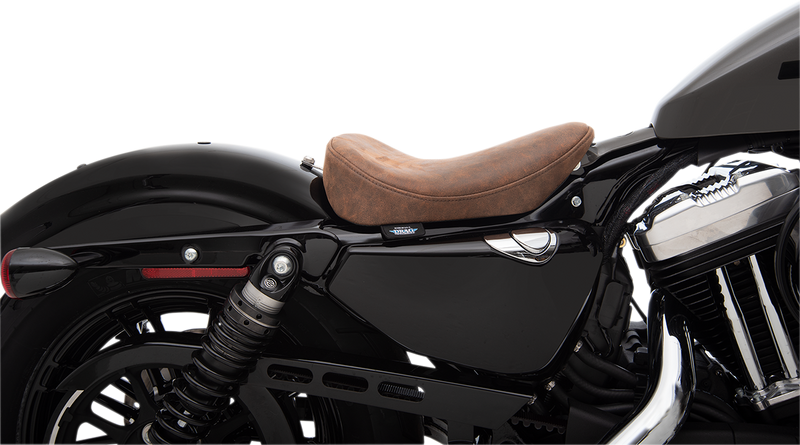 DRAG SPECIALTIES Bobber Solo Seat - Brown - Distressed - '10-'22 XL 0804-0742