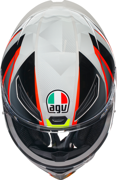 AGV K1 S Motorcycle Helmet - Blipper - Gray/Red - Small 2118394003030S
