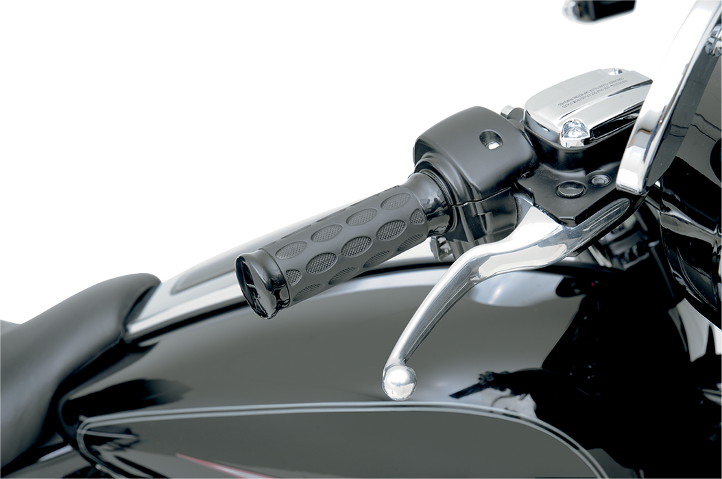 DRAG SPECIALTIES Grips - Hotop - Black/Rubber 0630-0774