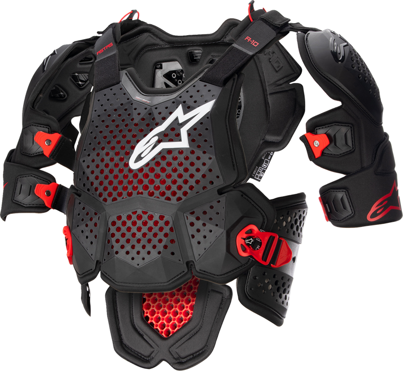 ALPINESTARS A-10 Roost Guard V2 - Black/Red - XS/S 6700523-1431-XS