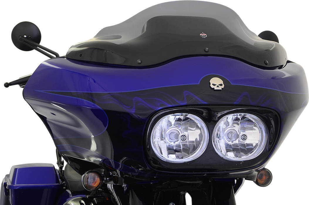 KLOCK WERKS Flare™ Windshield - 8" - Smoke - '98-'13 FLTR KWW-01-0189