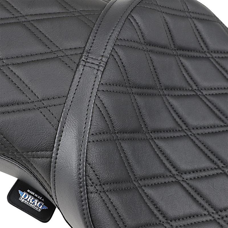 DRAG SPECIALTIES Double Bucket Double Diamond Seat - XL '10+ 0804-0605