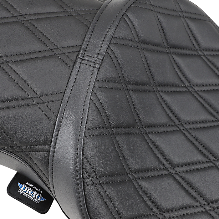 DRAG SPECIALTIES Double Bucket Double Diamond Seat - XL '10+ 0804-0605