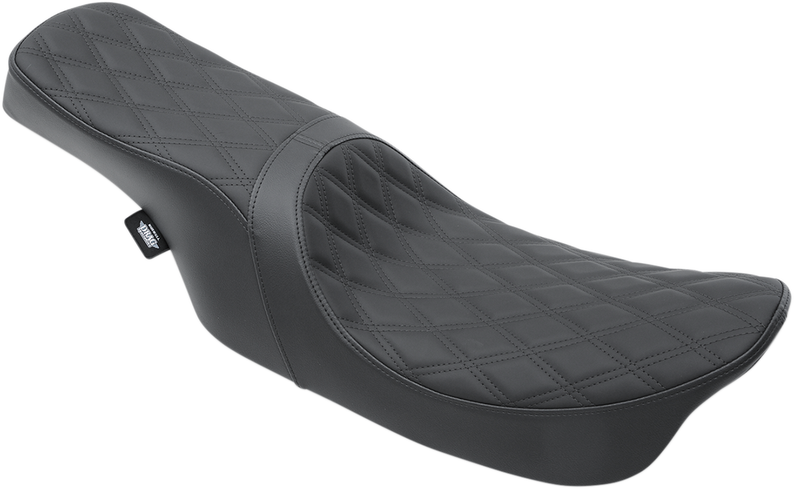 DRAG SPECIALTIES Predator 2-Up Seat - Double Diamond - Black - FL 0801-1154